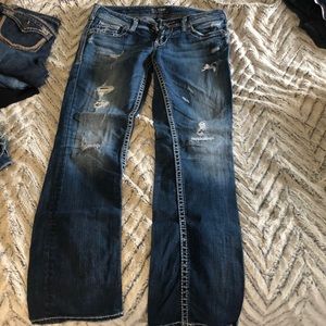 Silver jeans